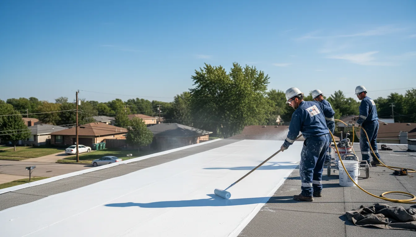 Commercial roof coating in Cherry Creek, NY near me